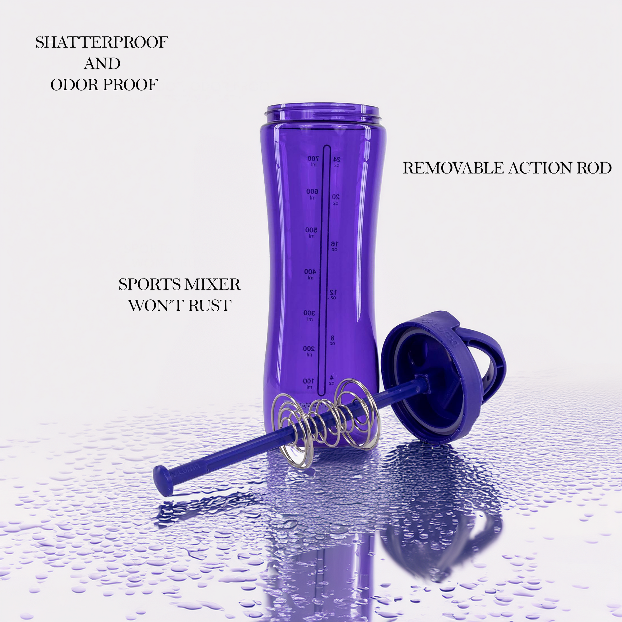 LUMA Shaker Bottle – 28oz - Violet