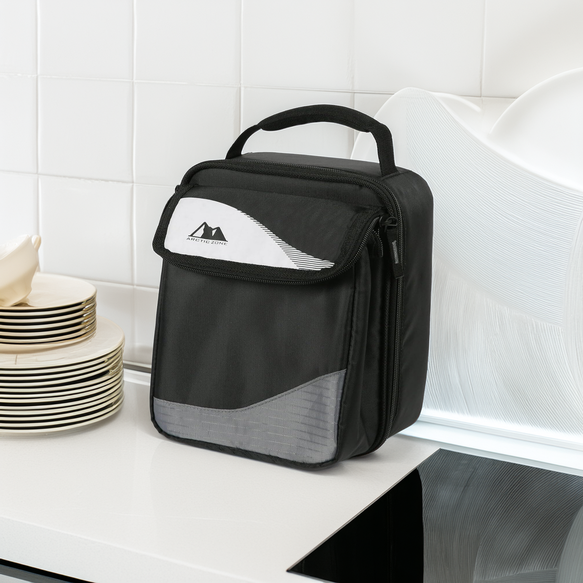 Arctic Zone HardBody Lunch Bag - Black/White