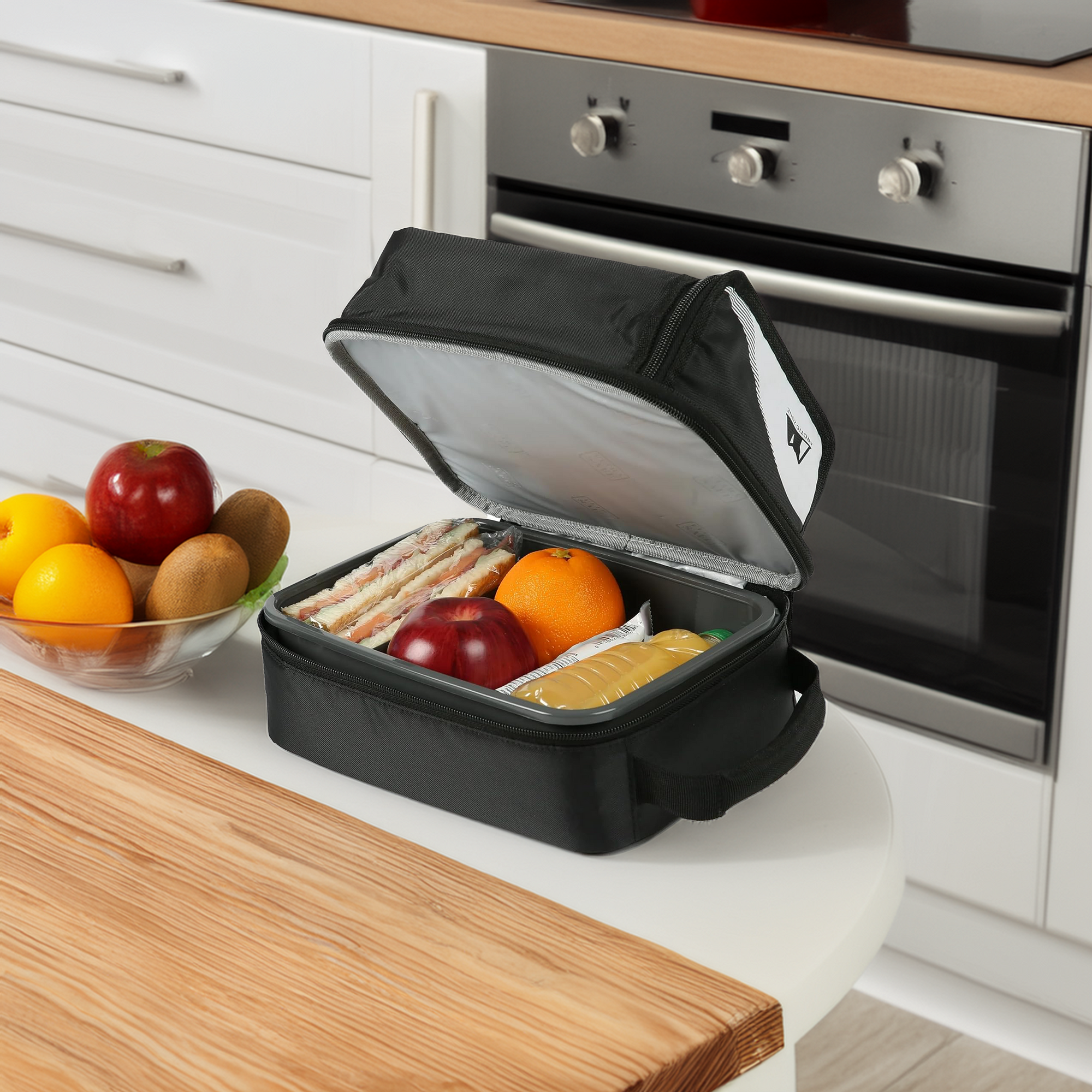 Arctic Zone HardBody Lunch Bag - Black/White