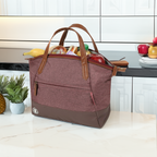 Arctic Zone Heathered Eco Lunch Tote – Wine Red