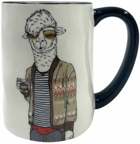 Hipster Animal Coffee Mugs 6pc 17.5 oz. by Signature Housewares