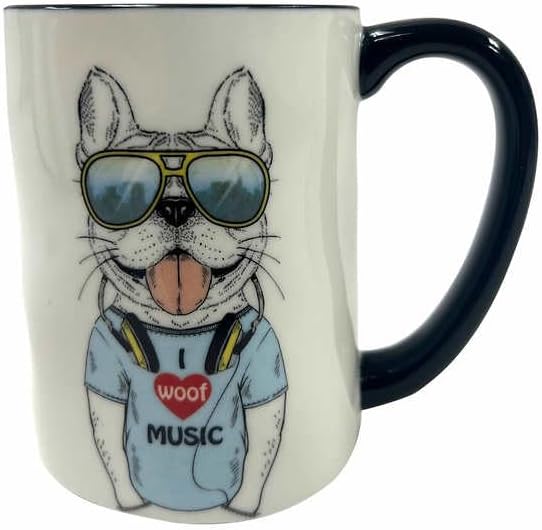 Hipster Animal Coffee Mugs 6pc 17.5 oz. by Signature Housewares