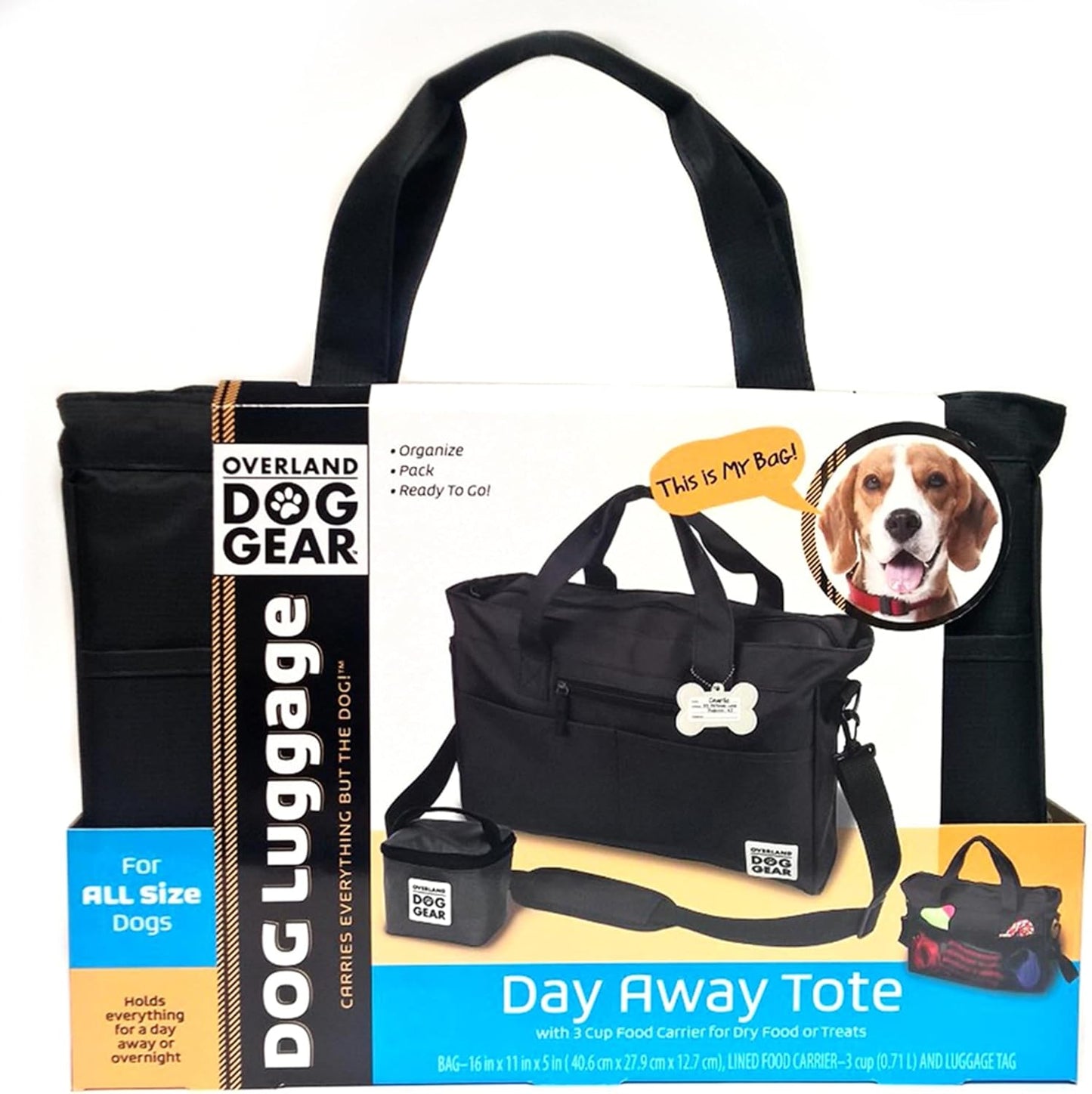 Mobile Dog Gear Day Away® Tote Bag Black ODG10