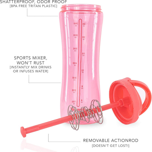 PerfectShaker™️ LUMA Shaker Bottle, 28oz (ROSE)