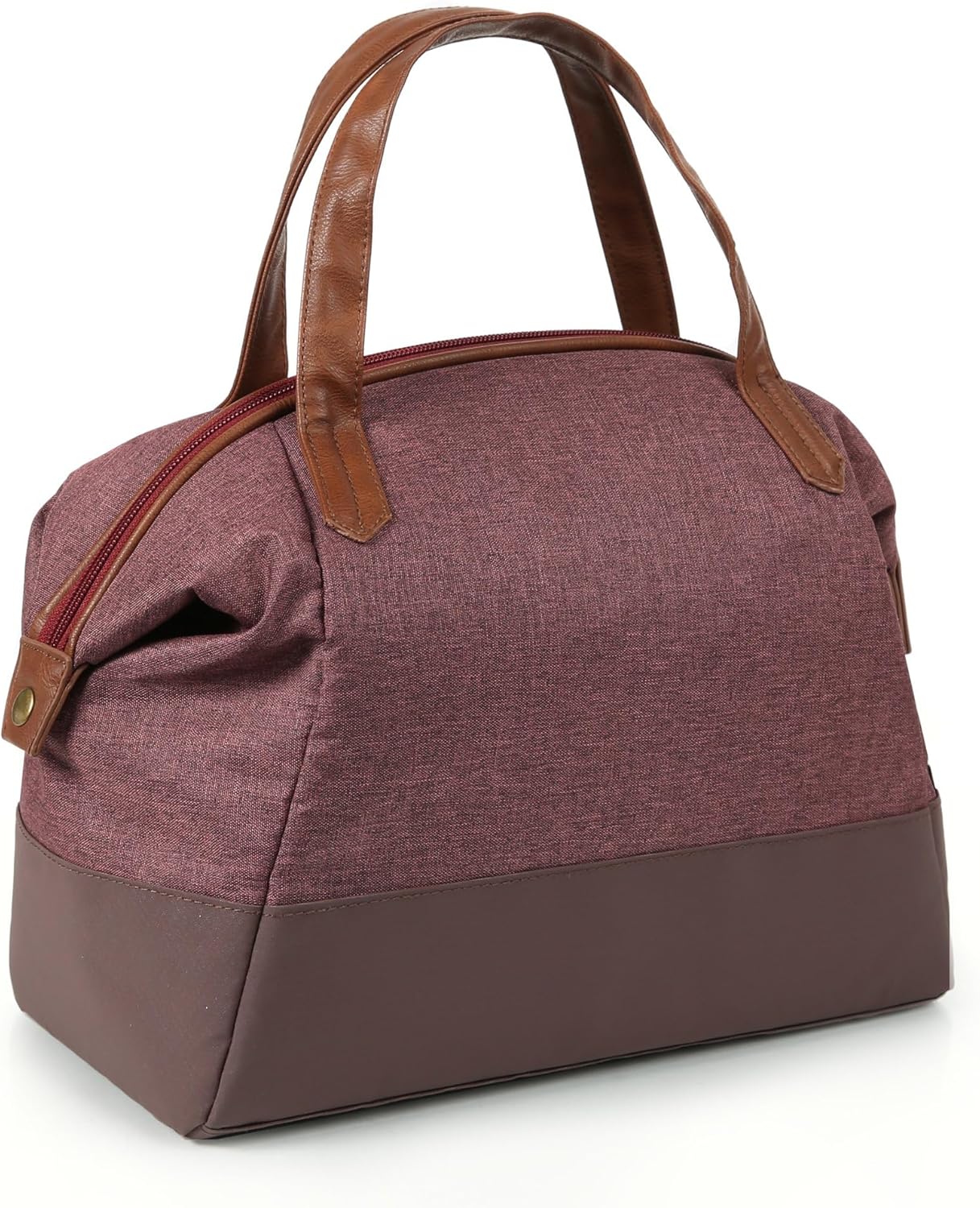 Arctic Zone Heathered Eco Lunch Bag Tote - Wine Red