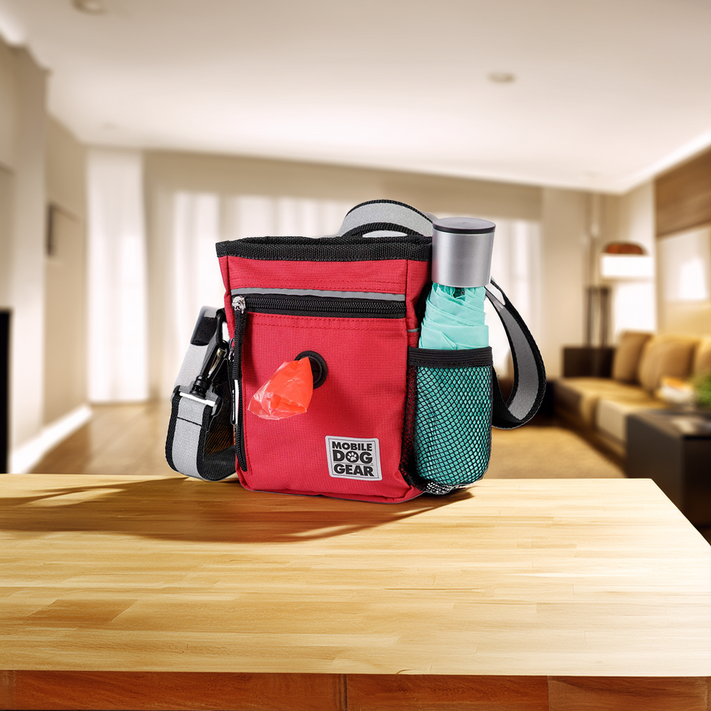Compact Dog Walking Bag with Storage & Reflective