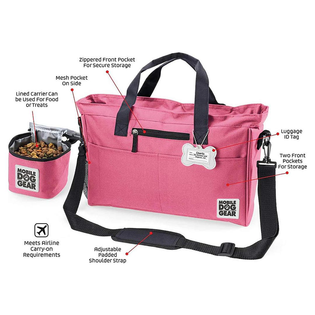 Day Away Dog Travel Tote – Pink