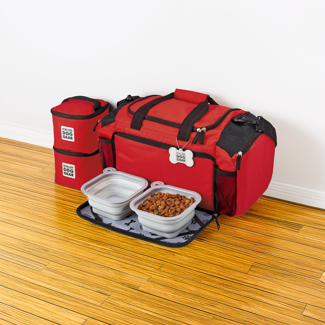 Ultimate Week Away Dog Travel Duffel – Red